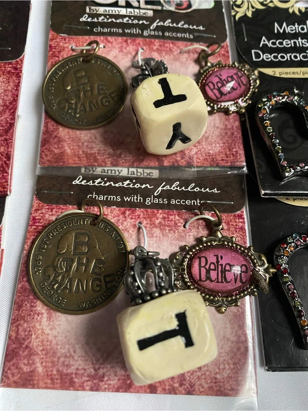 Assorted Jewelry Making Charms and Accents